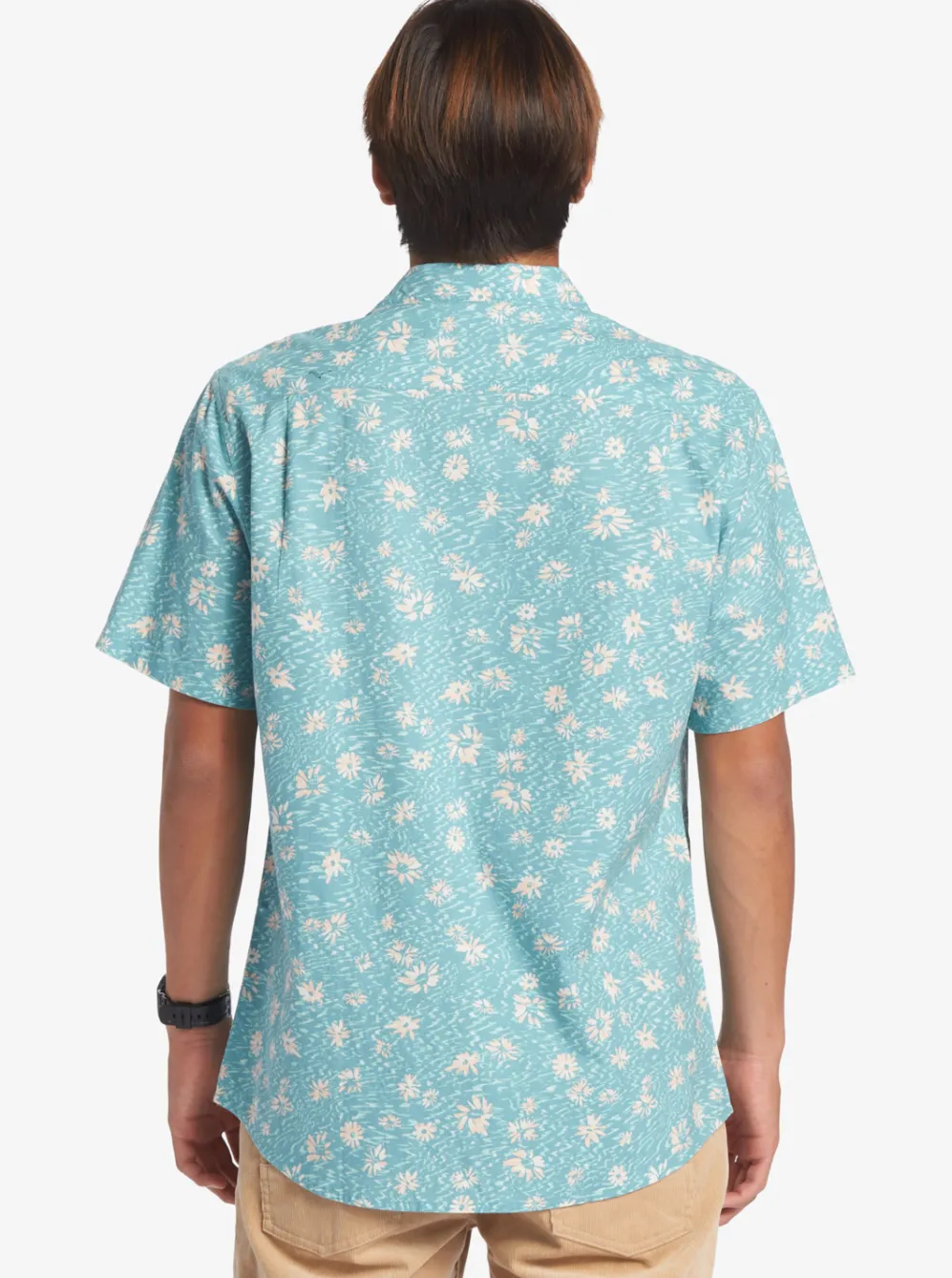 Quiksilver Shirts & Polos|Future Hippie Short Sleeve Woven Shirt Reef Waters Future Hippy