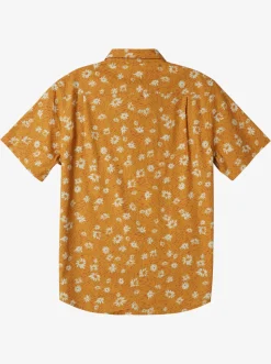 Quiksilver Shirts & Polos|Future Hippie Short Sleeve Woven Shirt Mustard Future Hippy