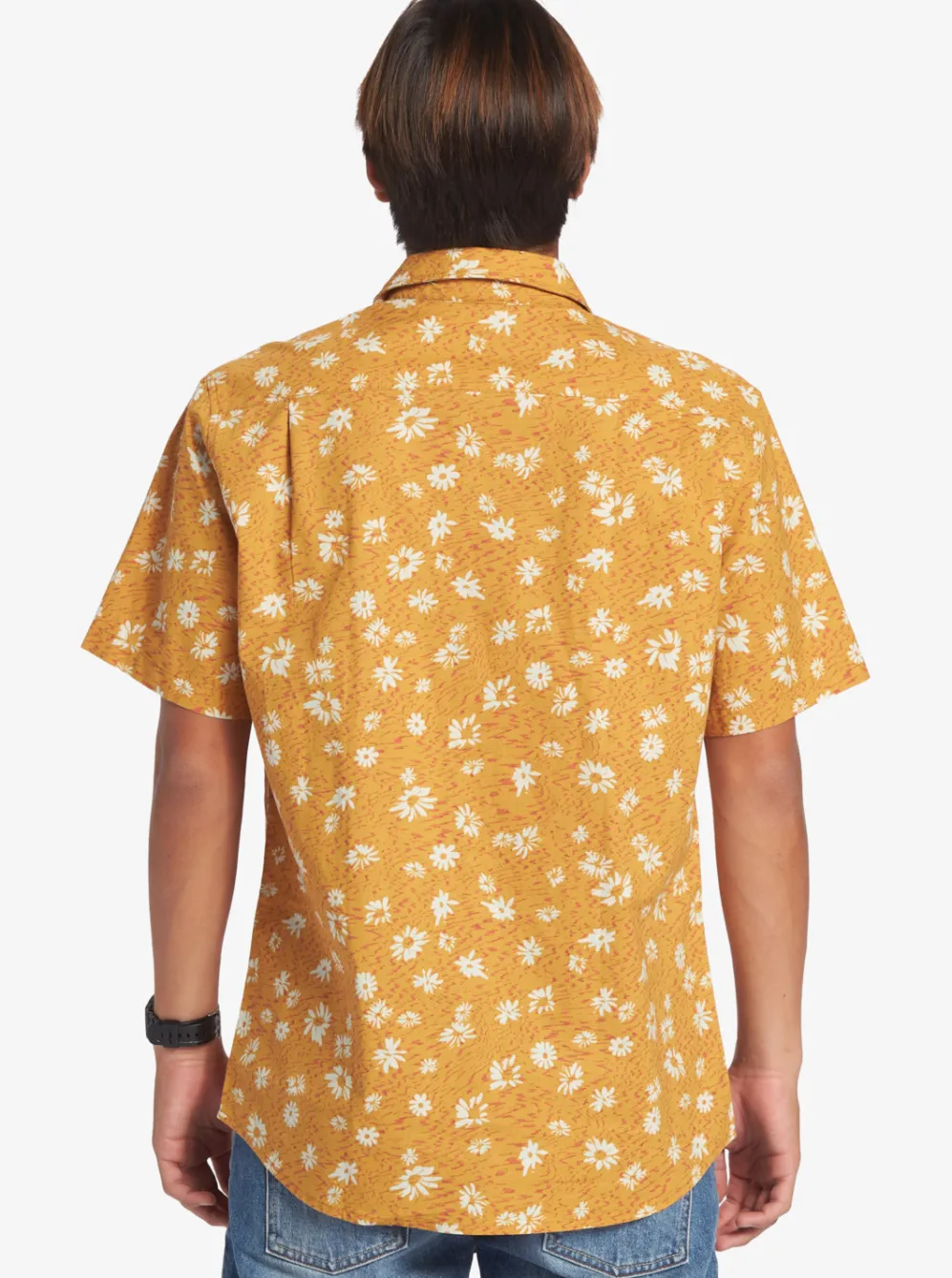 Quiksilver Shirts & Polos|Future Hippie Short Sleeve Woven Shirt Mustard Future Hippy