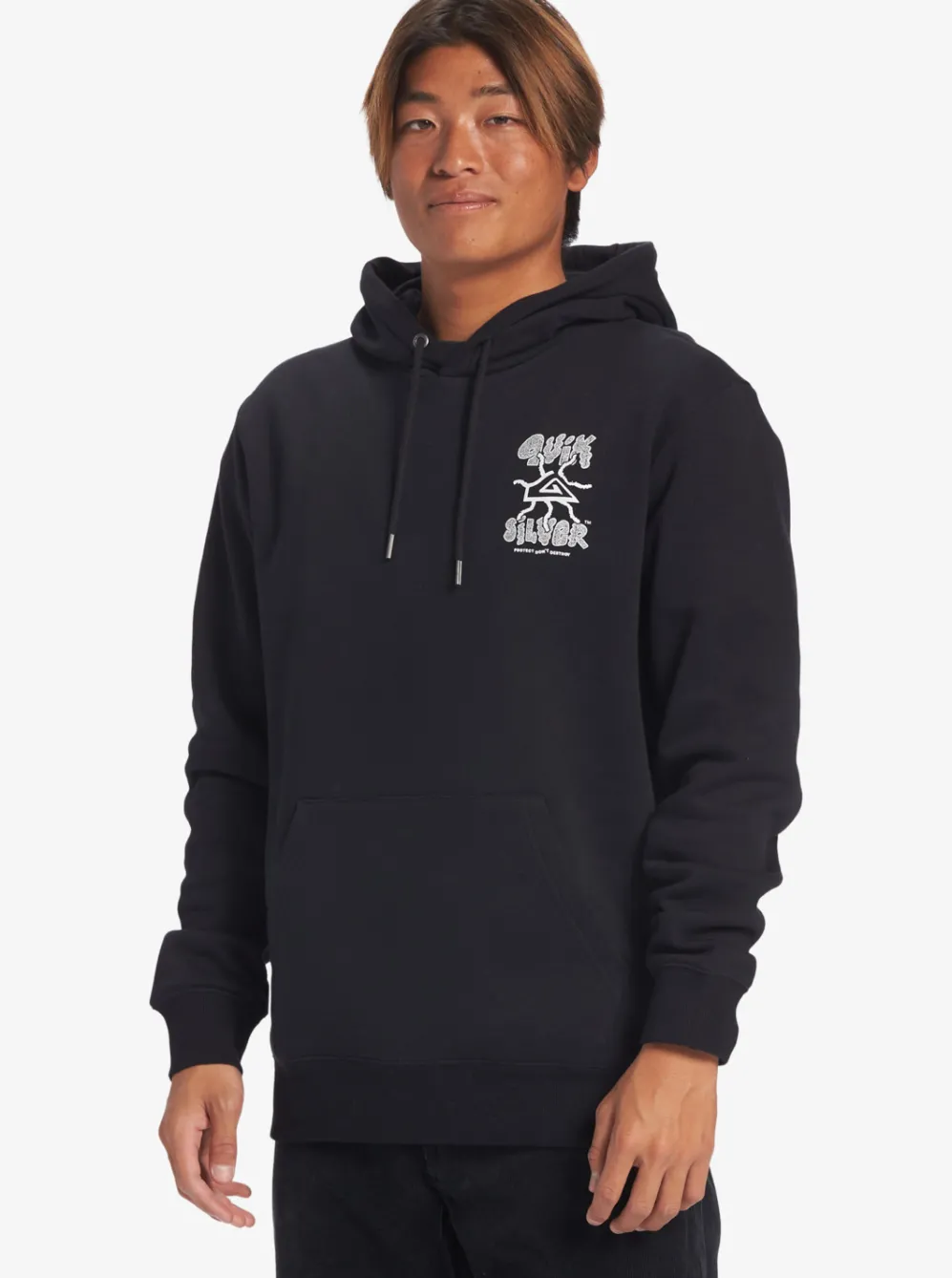 Quiksilver Shirts & Polos|Global Force Fleece Crew Neck Sweatshirt Black