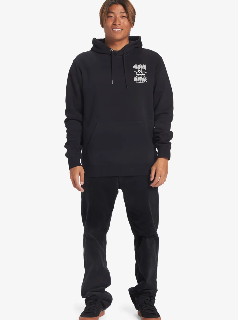 Quiksilver Shirts & Polos|Global Force Fleece Crew Neck Sweatshirt Black