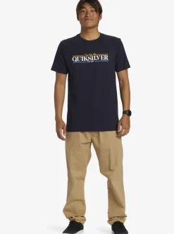 Quiksilver Tees|Gradient Lines T-Shirt Navy Blazer