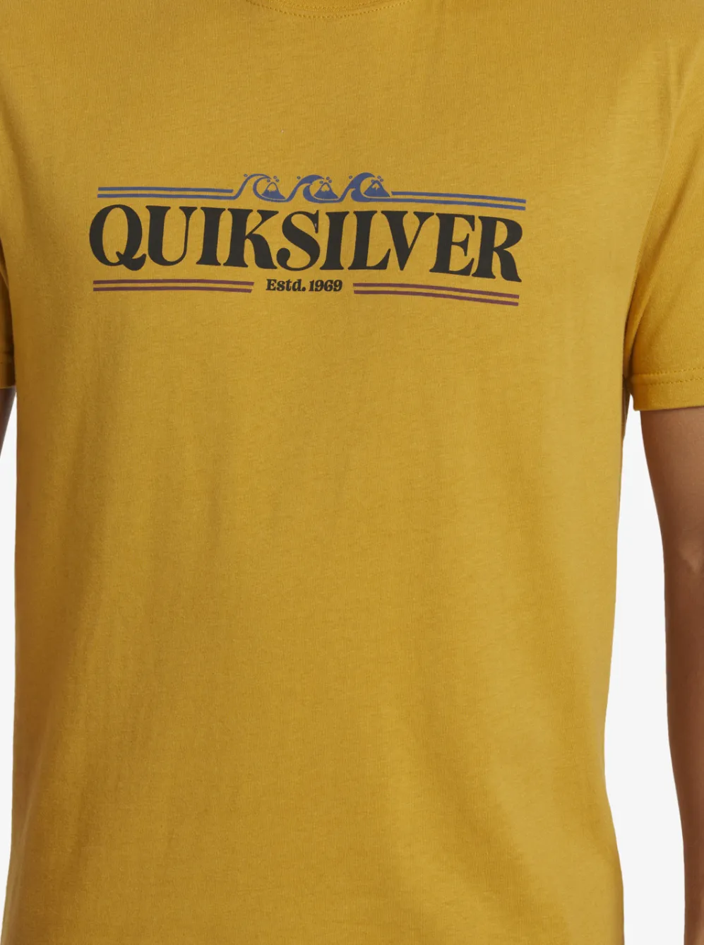 Quiksilver Tees|Gradient Lines T-Shirt Mustard