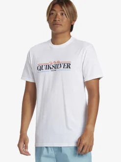 Quiksilver Tees|Gradient Lines T-Shirt White