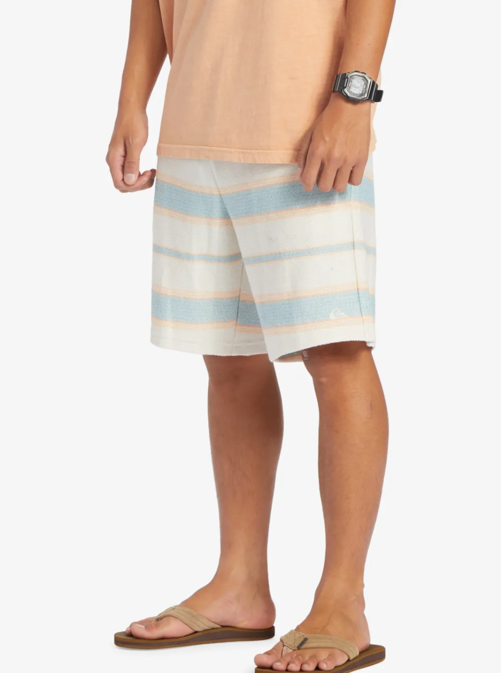 Quiksilver Shorts & Amphibians|Great Otway Sweat Shorts Cameo Blue Great Otway
