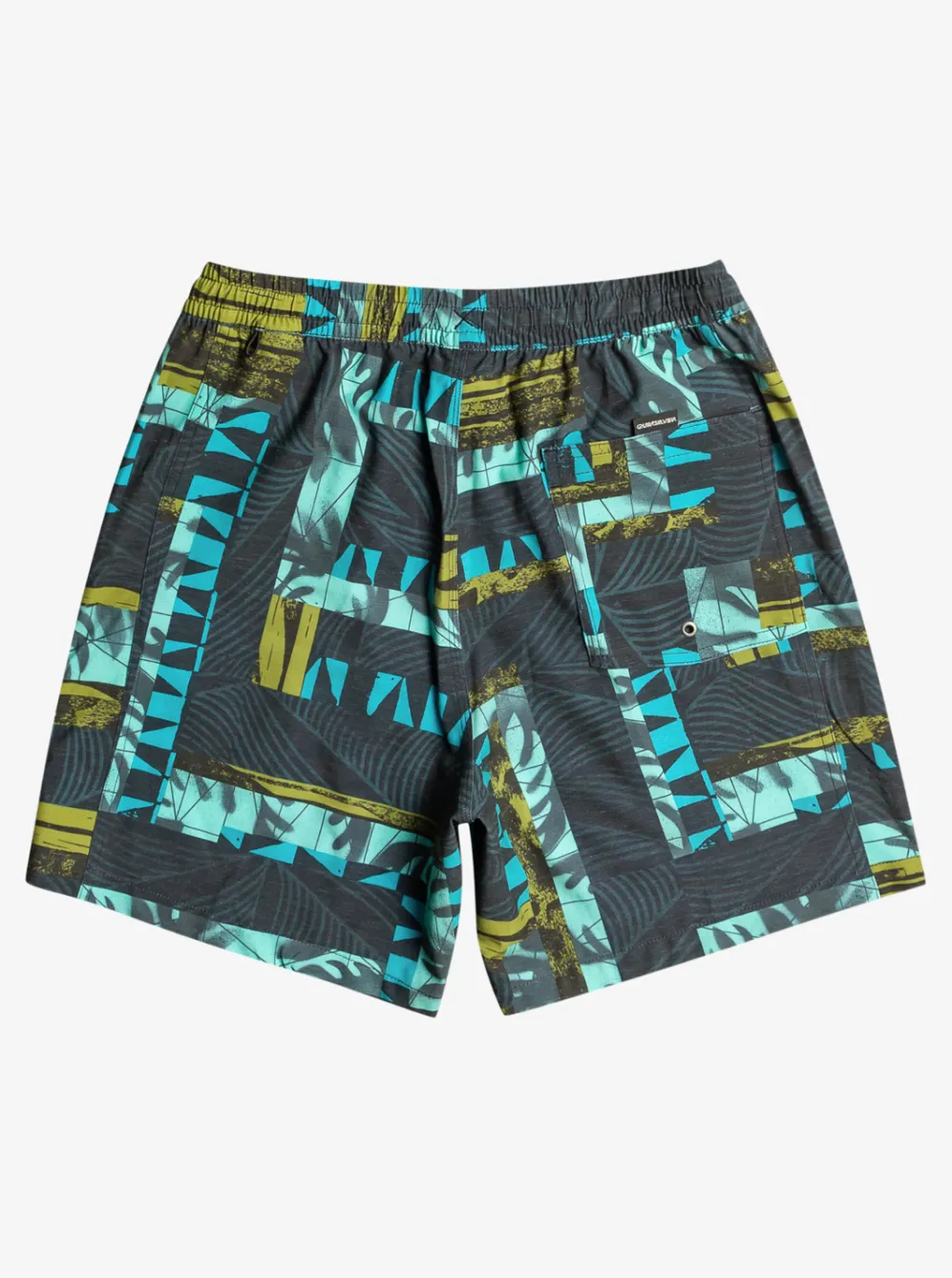 Quiksilver Elastic Waist|Gregg Kaplan Og Arch Blank Canvas Vl 17" Volleys Black