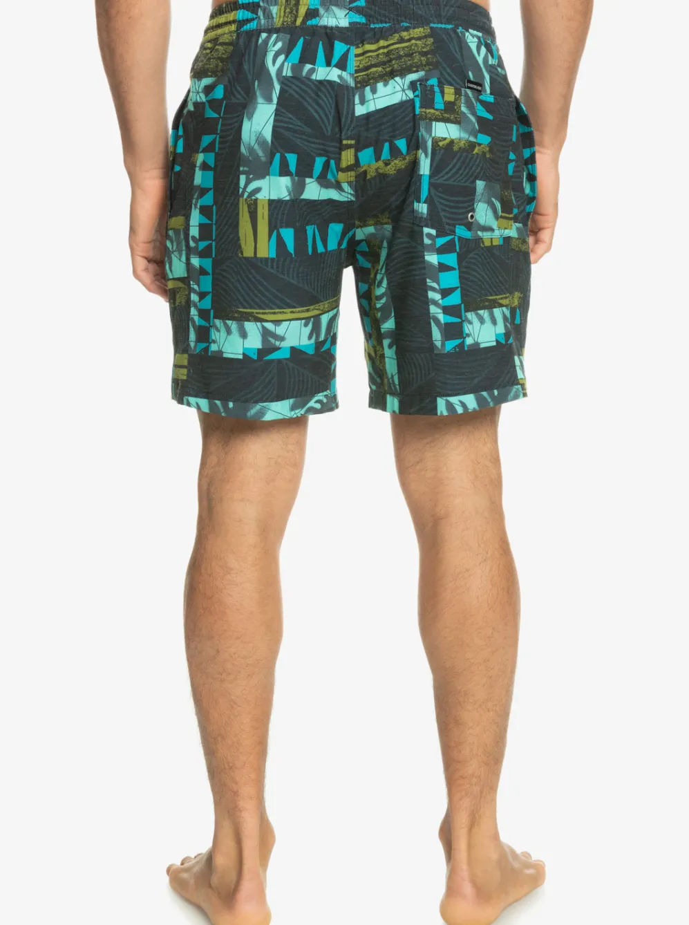 Quiksilver Elastic Waist|Gregg Kaplan Og Arch Blank Canvas Vl 17" Volleys Black