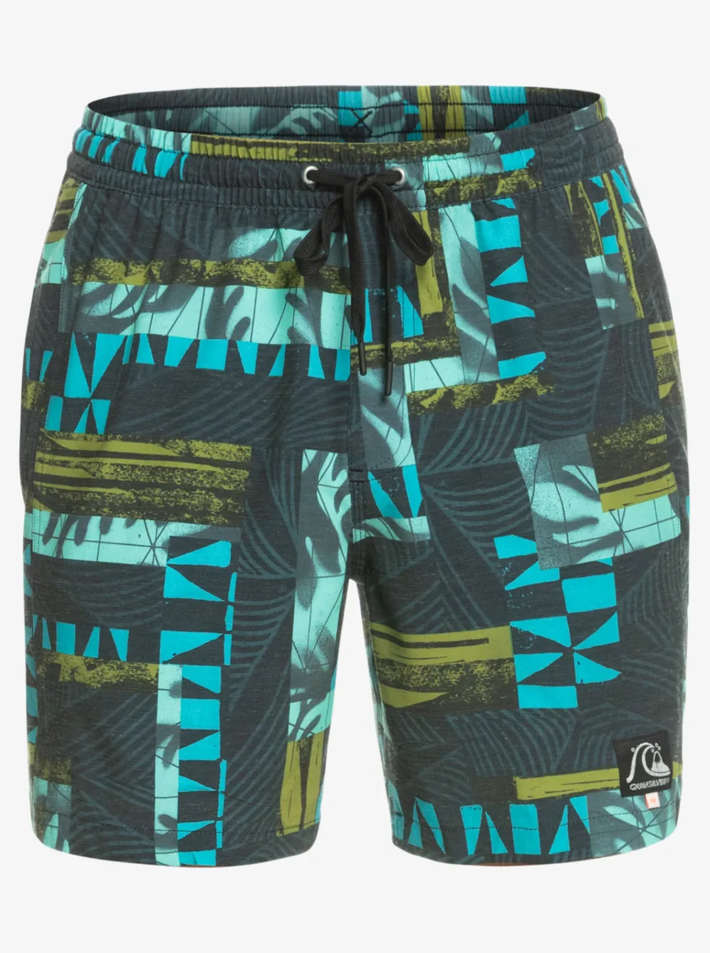 Quiksilver Elastic Waist|Gregg Kaplan Og Arch Blank Canvas Vl 17" Volleys Black