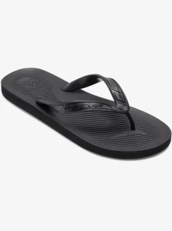Quiksilver Sandals|Haleiwa Core Flip-Flops Black 2