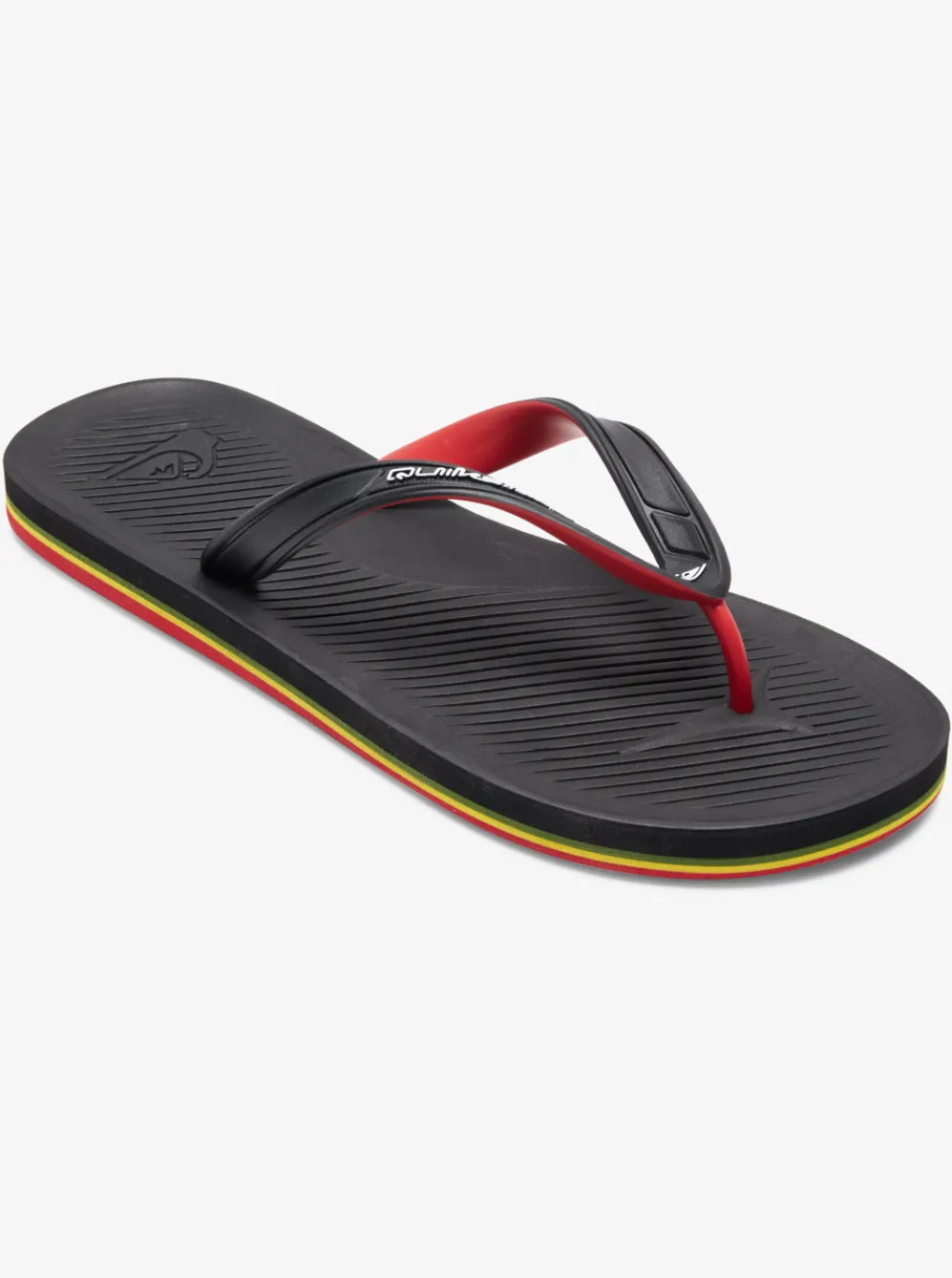 Quiksilver Sandals|Haleiwa Core Flip-Flops Black 3