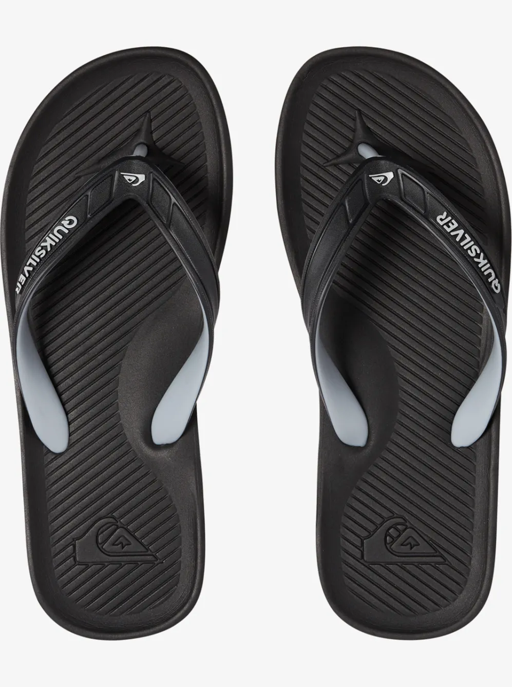 Quiksilver Sandals|Haleiwa Flip-Flops Black/Grey/Black