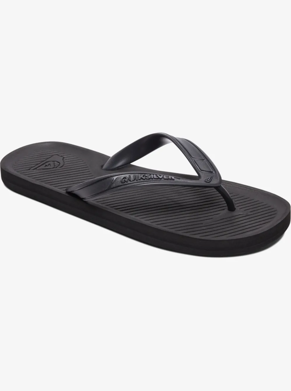 Quiksilver Sandals|Haleiwa Flip-Flops Solid Black