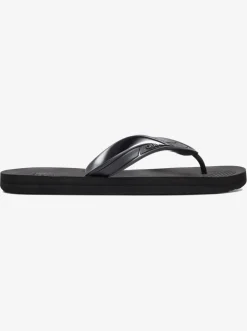Quiksilver Sandals|Haleiwa Flip-Flops Solid Black
