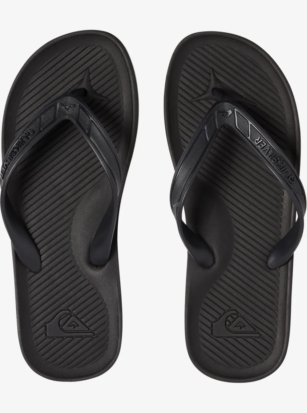 Quiksilver Sandals|Haleiwa Flip-Flops Solid Black
