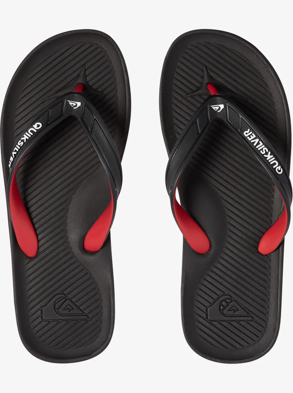 Quiksilver Sandals|Haleiwa Flip-Flops Black/Red/Green