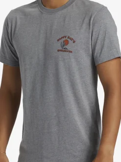 Quiksilver Tees|Happy Days Mod T-Shirt Medium Grey Heather