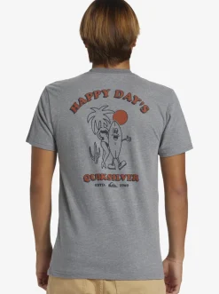 Quiksilver Tees|Happy Days Mod T-Shirt Medium Grey Heather