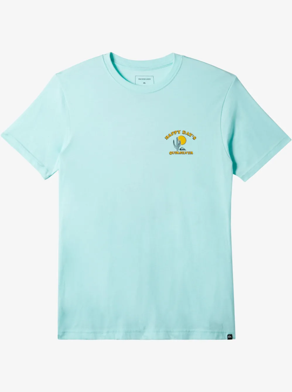 Quiksilver Tees|Happy Days Mod T-Shirt Beach Glass Heather