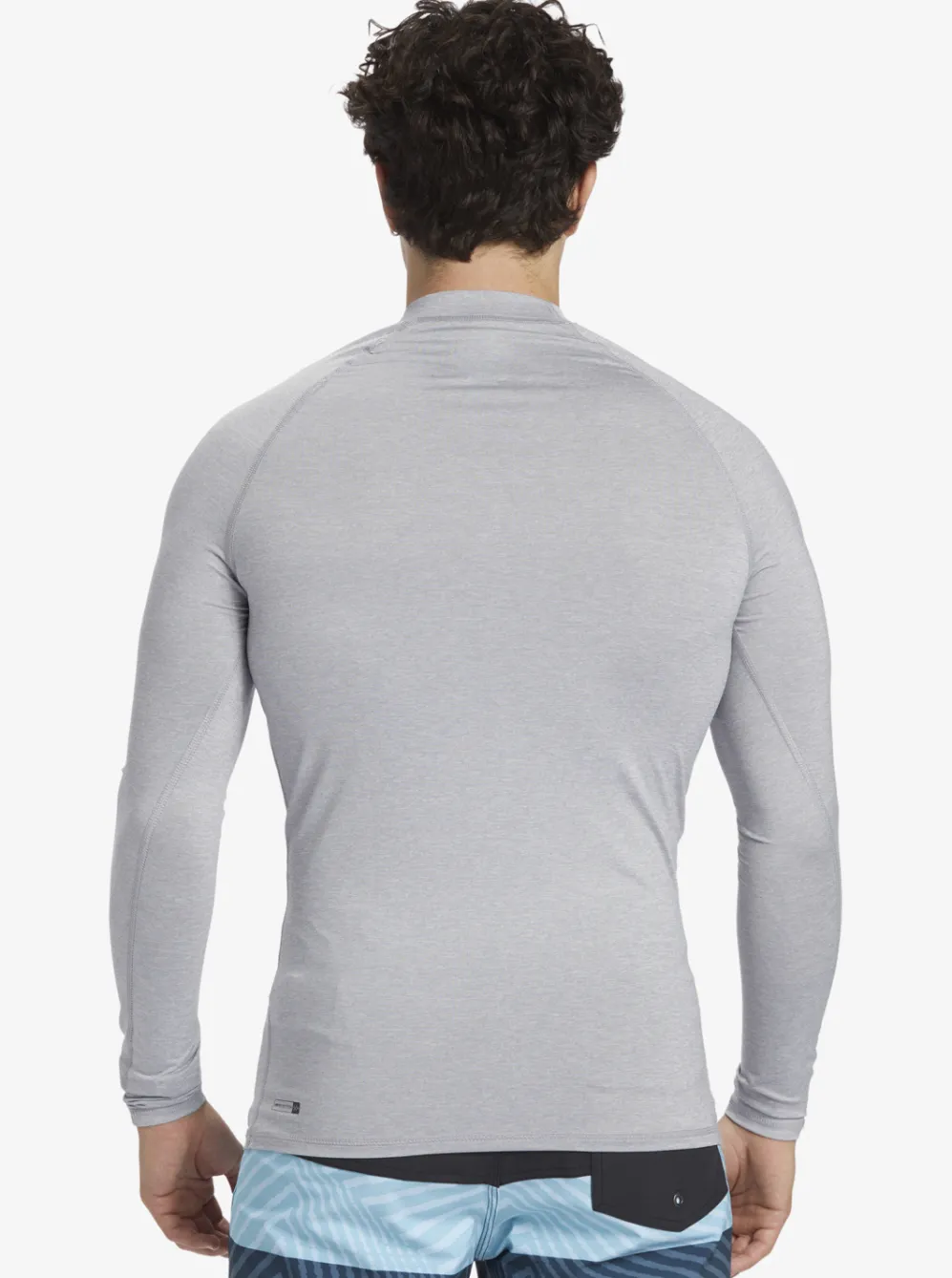 Quiksilver Rashguards|Hawaii Double Down Upf 50 Long Sleeve Surf Tee Sleet Heather