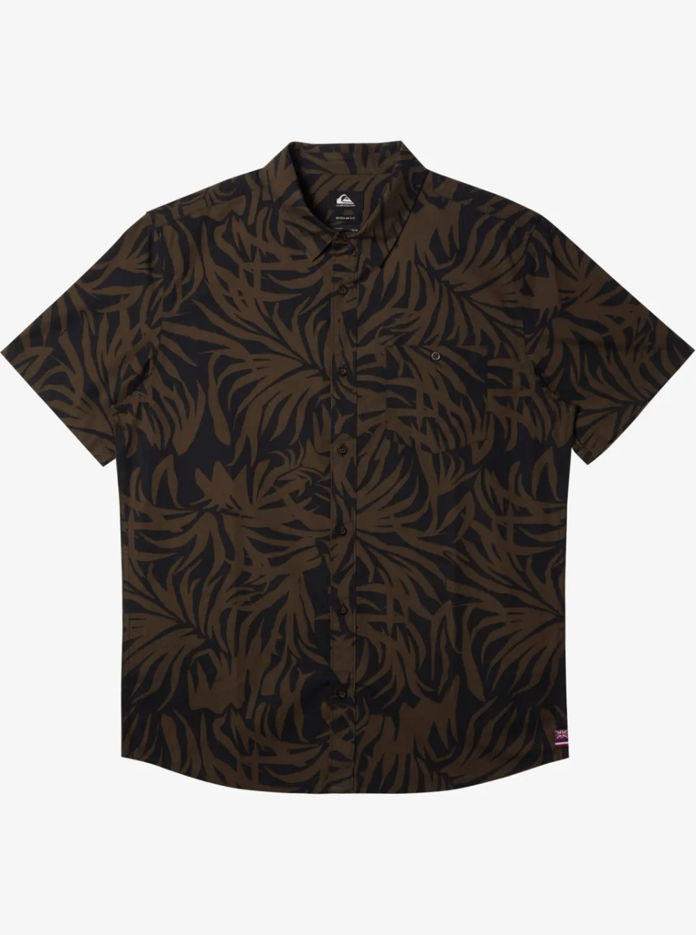 Quiksilver Shirts & Polos|Hawaii Foliage Woven Hawaiian Shirt Tarmac