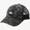 Quiksilver Hats|Hawaii Islands Camo Trucker Hat Thyme