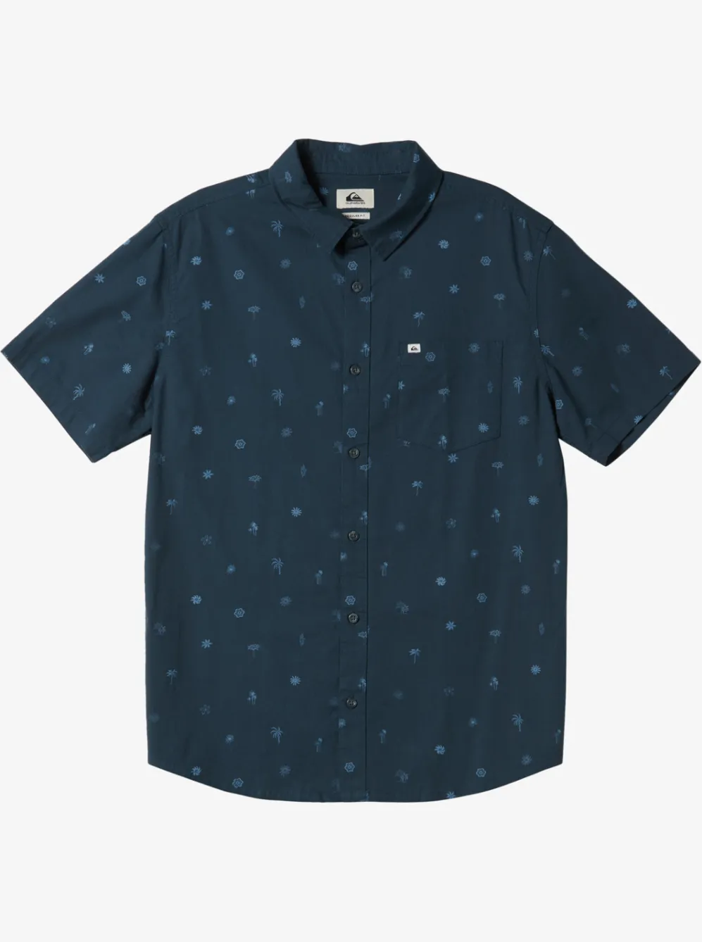 Quiksilver Shirts & Polos|Heat Wave Short Sleeve Woven Shirt Midnight Navy Heat Waves
