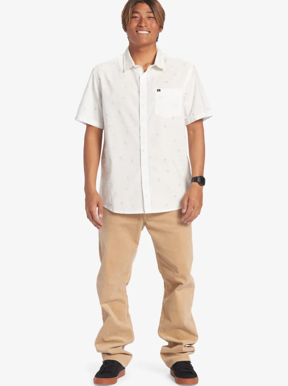 Quiksilver Shirts & Polos|Heat Wave Short Sleeve Woven Shirt Midnight Navy Heat Waves