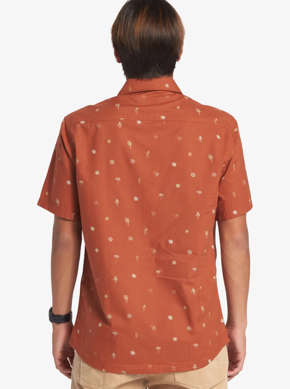 Quiksilver Shirts & Polos|Heat Wave Short Sleeve Woven Shirt Baked Clay Heat Waves