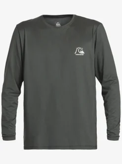 Quiksilver Rashguards|Heritage Heather Long Sleeve Upf 50 Surf Tee Iron Gate