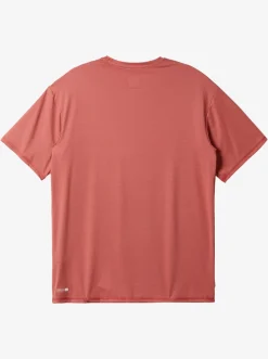 Quiksilver Rashguards|Heritage Heather Short Sleeve Upf 50 Surf T-Shirt Mineral Red