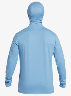 Quiksilver Rashguards|Heritage Upf 50 Long Sleeve Surf Tee Azure Blue