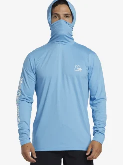 Quiksilver Rashguards|Heritage Upf 50 Long Sleeve Surf Tee Azure Blue