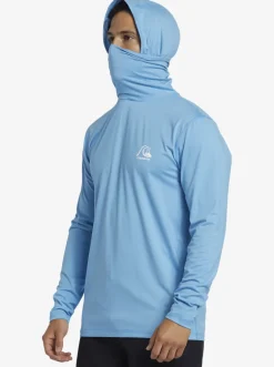 Quiksilver Rashguards|Heritage Upf 50 Long Sleeve Surf Tee Azure Blue