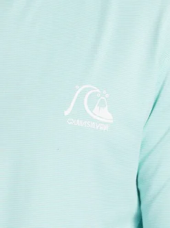 Quiksilver Rashguards|Heritage Upf 50 Long Sleeve Surf Tee Sky Blue Heather