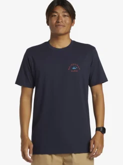 Quiksilver Tees|Hi Dead Coconuts T-Shirt Navy Blazer