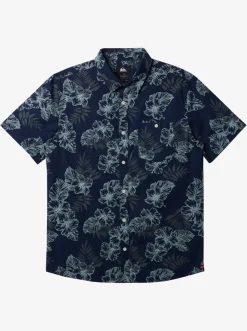 Quiksilver Shirts & Polos|Hi Feel The Rhythm Short Sleeve Shirt Naval Academy