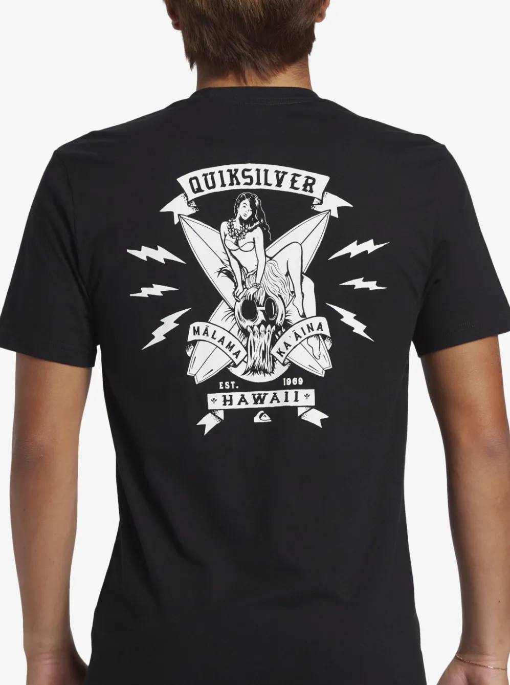 Quiksilver Tees|Hi Flirting With Danger T-Shirt Black