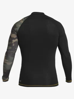 Quiksilver Rashguards|Hi Island Rush Long Sleeve Upf 50 Rashguard Black
