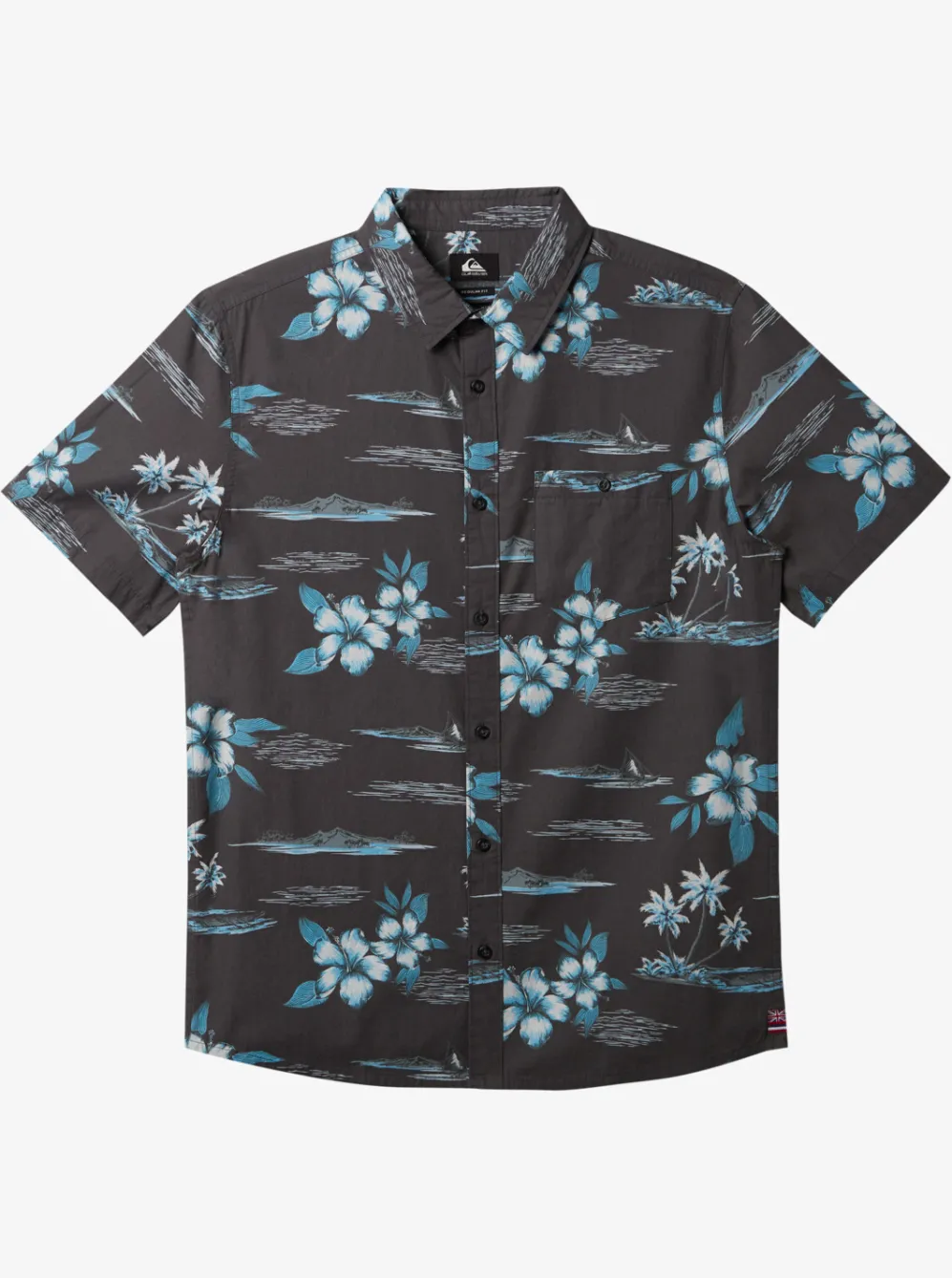 Quiksilver Shirts & Polos|Hi Paradise Airways Short Sleeve Shirt Tarmac