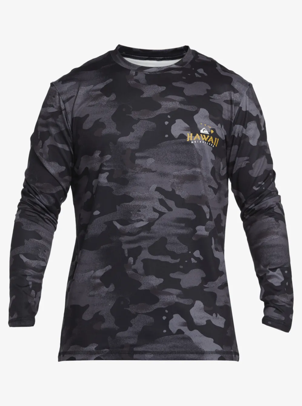 Quiksilver Rashguards|Hi Royalty Surf Long Sleeve Upf 50 Surf T-Shirt Hi Camo Black