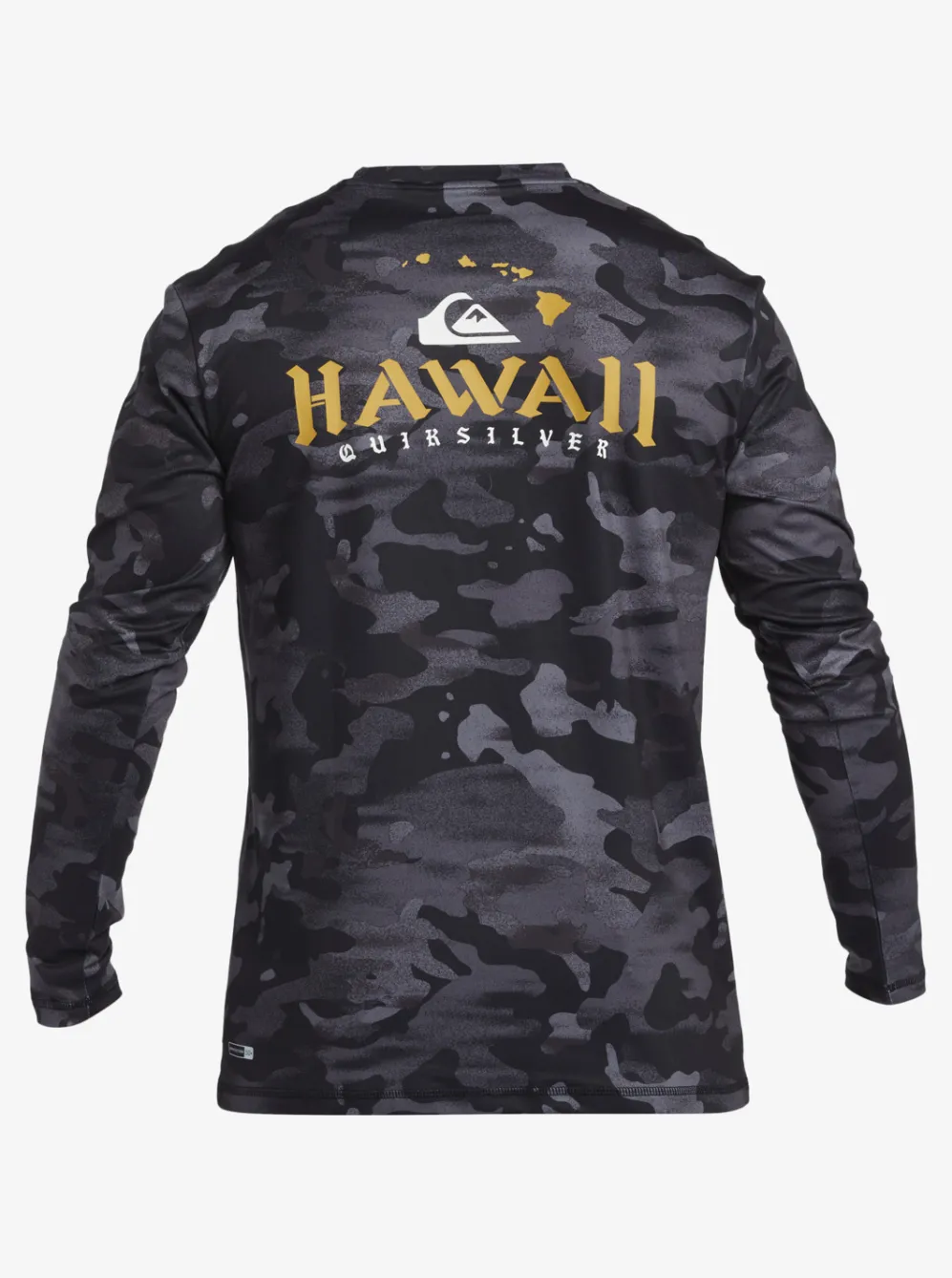 Quiksilver Rashguards|Hi Royalty Surf Long Sleeve Upf 50 Surf T-Shirt Hi Camo Black