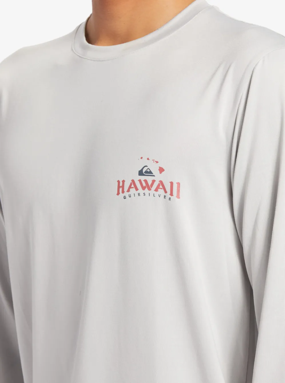 Quiksilver Rashguards|Hi Royalty Surf Long Sleeve Upf 50 Surf T-Shirt Grey Violet