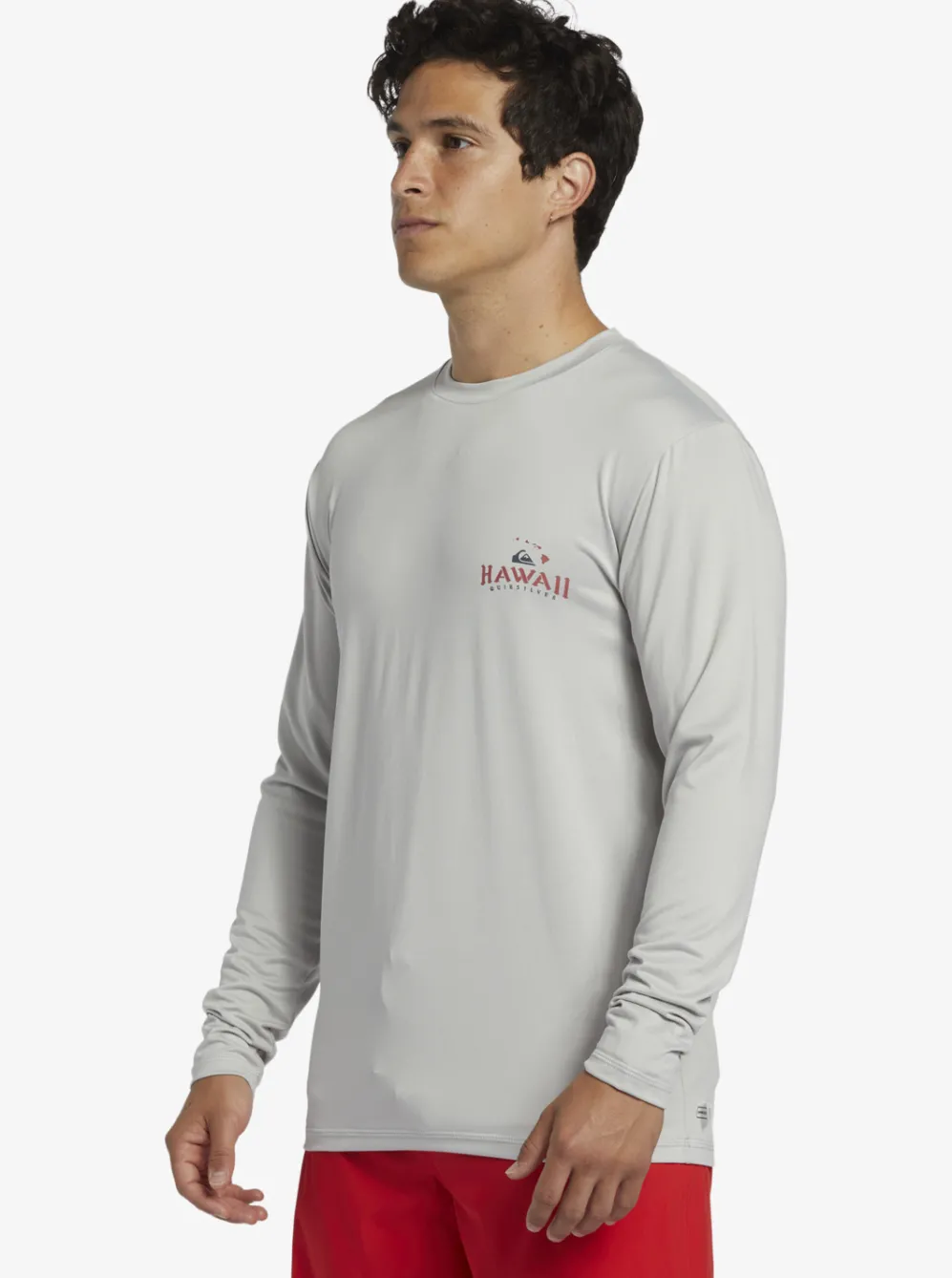Quiksilver Rashguards|Hi Royalty Surf Long Sleeve Upf 50 Surf T-Shirt Grey Violet