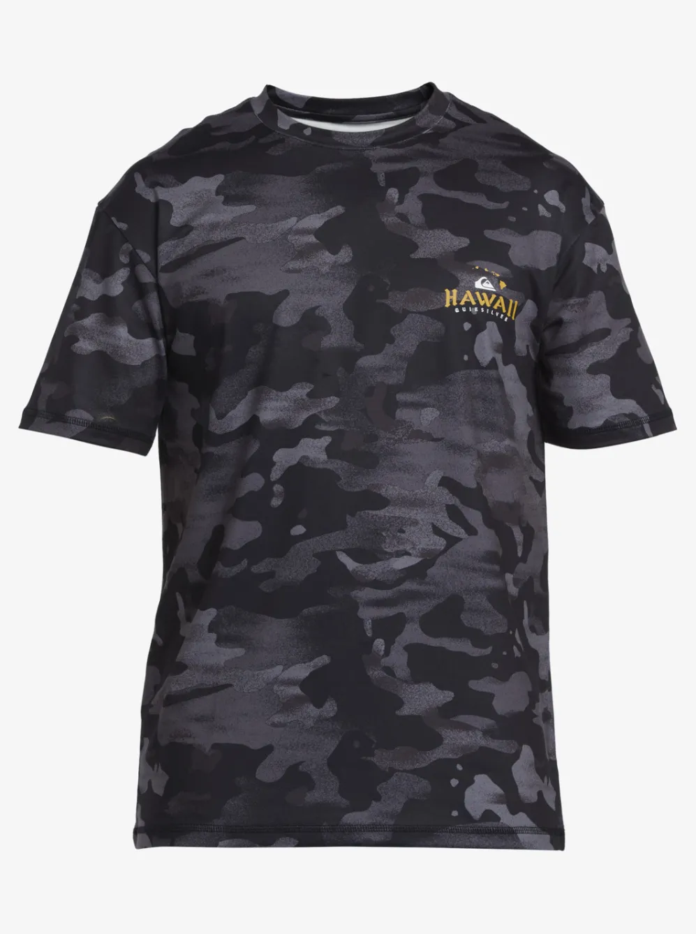 Quiksilver Rashguards|Hi Royalty Surf Short Sleeve Upf 50 Surf T-Shirt Hi Camo Black