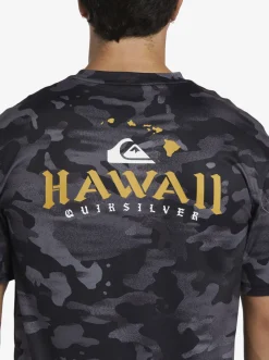 Quiksilver Rashguards|Hi Royalty Surf Short Sleeve Upf 50 Surf T-Shirt Hi Camo Black