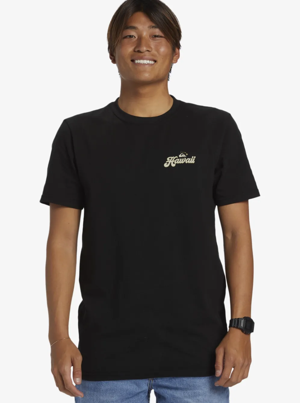 Quiksilver Tees|Hi Water On The Brain T-Shirt Black