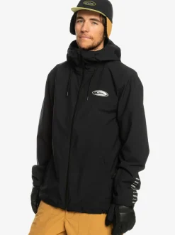 Quiksilver Snow Jackets|High In The Hood Technical Snow Jacket True Black