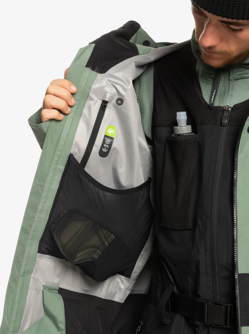 Quiksilver Snow Jackets|Highline Pro Sammy Carlson 3L Gore-Tex® Technical Snow Jacket Laurel Wreath