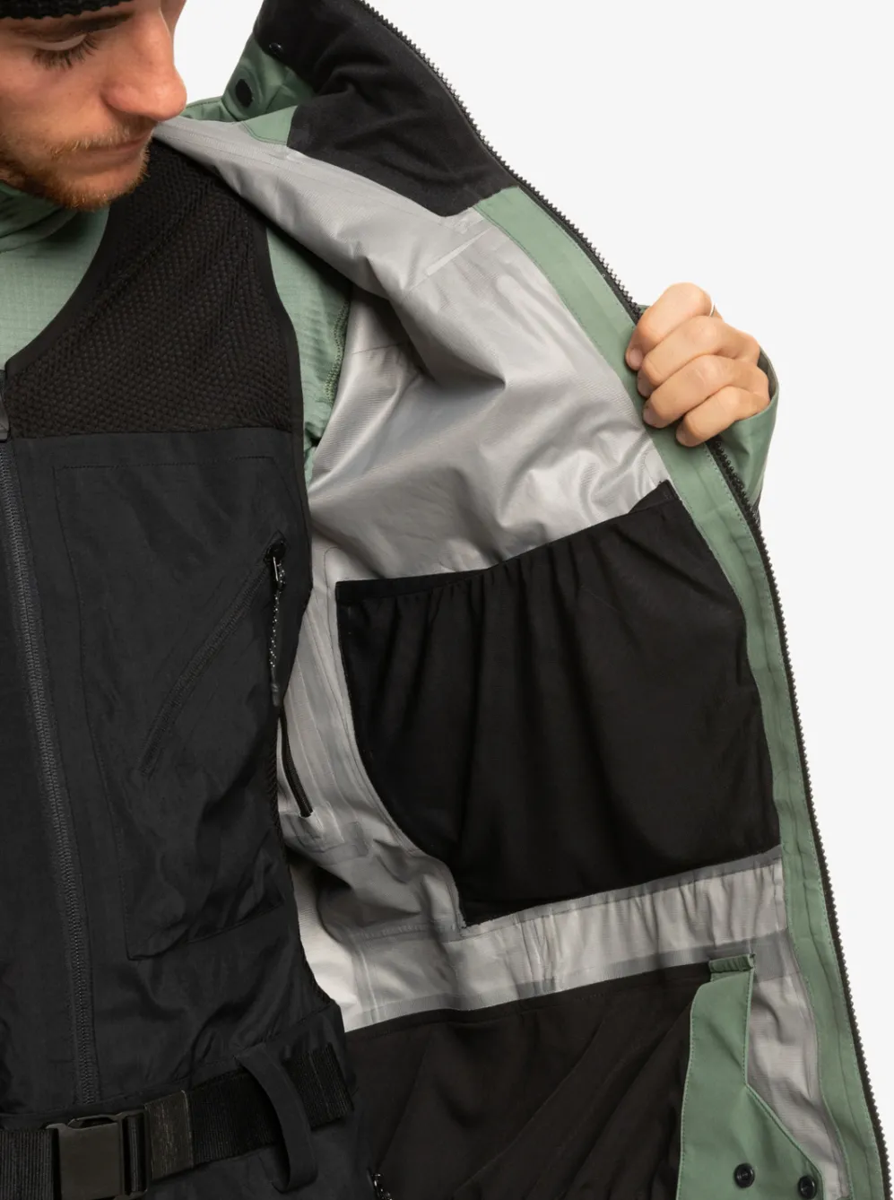 Quiksilver Snow Jackets|Highline Pro Sammy Carlson 3L Gore-Tex® Technical Snow Jacket Laurel Wreath