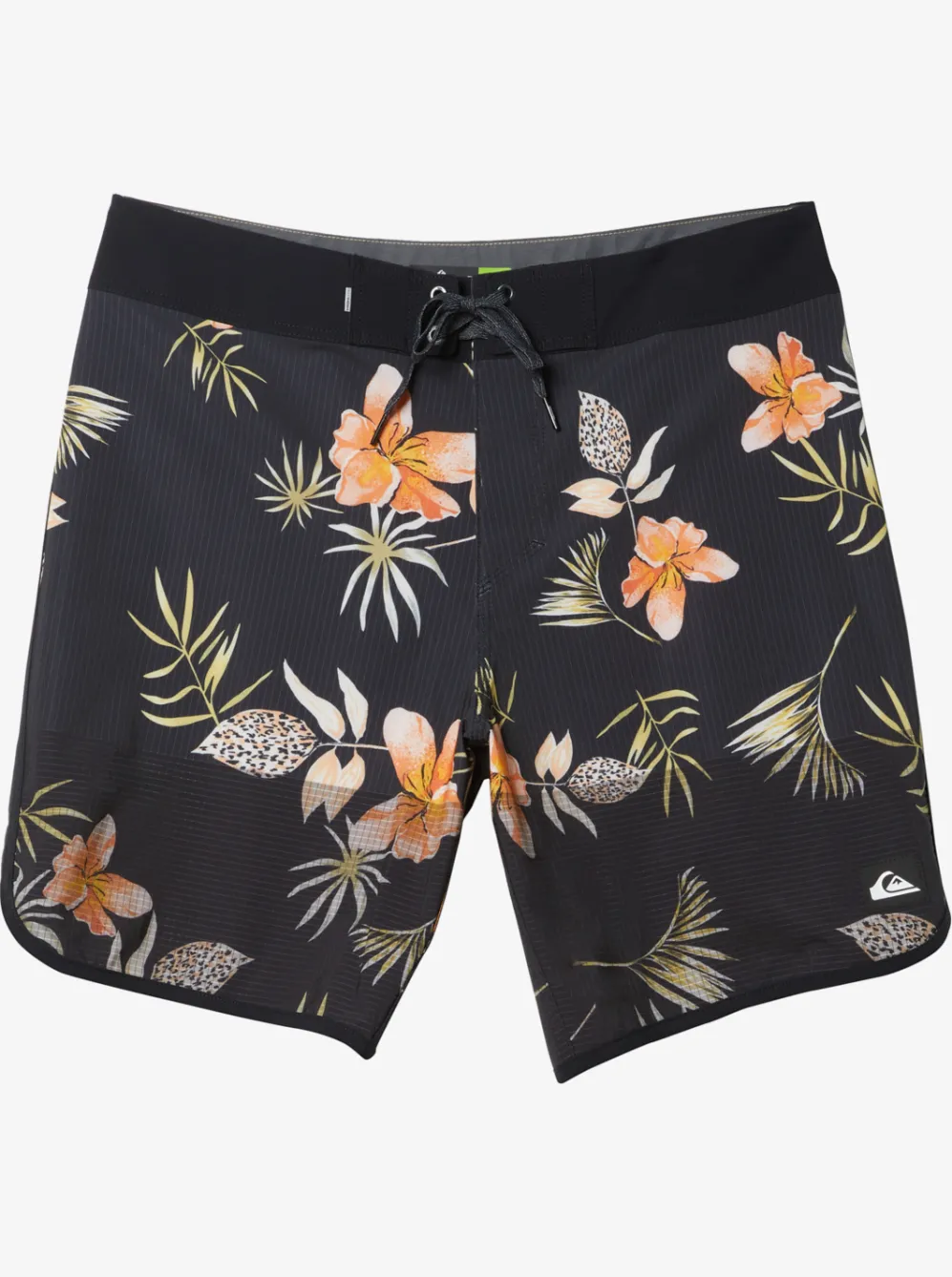 Quiksilver Boardshorts|Highline Scallop 19" Boardshorts Black Tropical Floral Ss